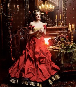 Drew Barrymore, "Beauty and the Beast," U.S. Vogue, April 2005
