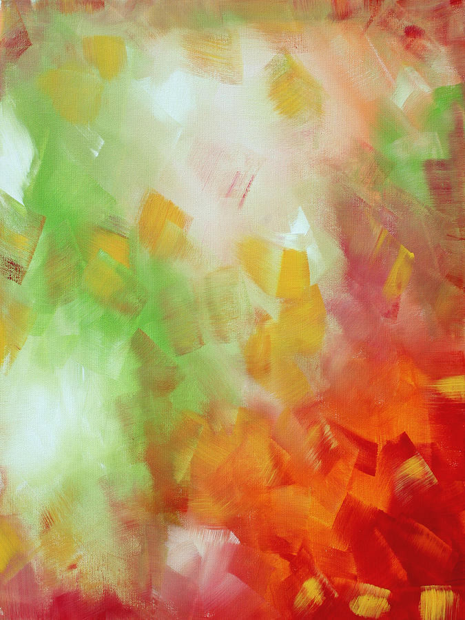 abstractartcolorfulbright orange green yellow abstract __ Spring Kafkaesque