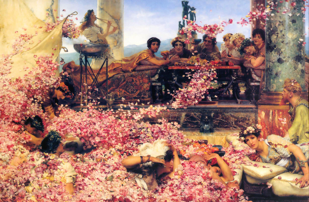 "The Roses of Heliogabalus" (1888), by Sir Lawrence Alma-Tadema. Source: Wikipedia.com